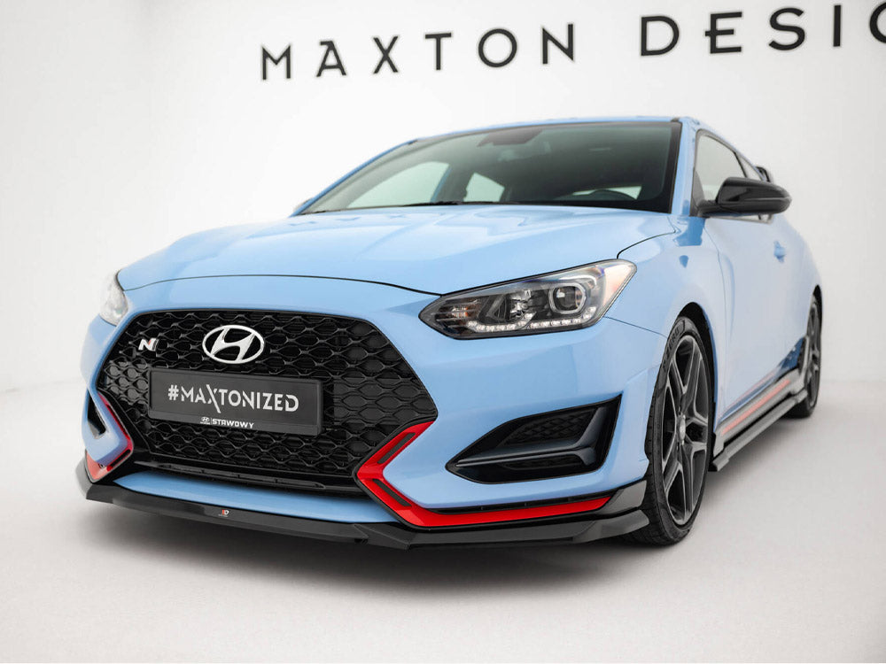 Maxton Design - Aftermarket  Front Splitter V.1 Hyundai Veloster N Mk2