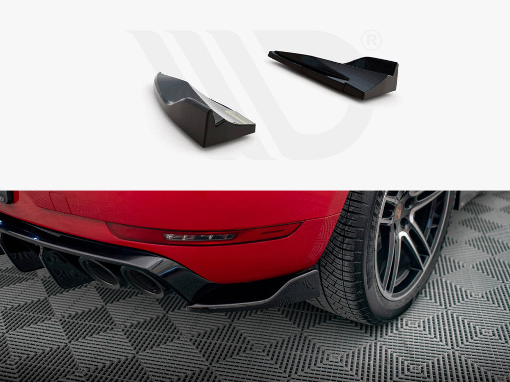 Maxton Design - Aftermarket  Rear Side Splitters V.2 Porsche Macan GTS / Sport Design Mk1 Facelift