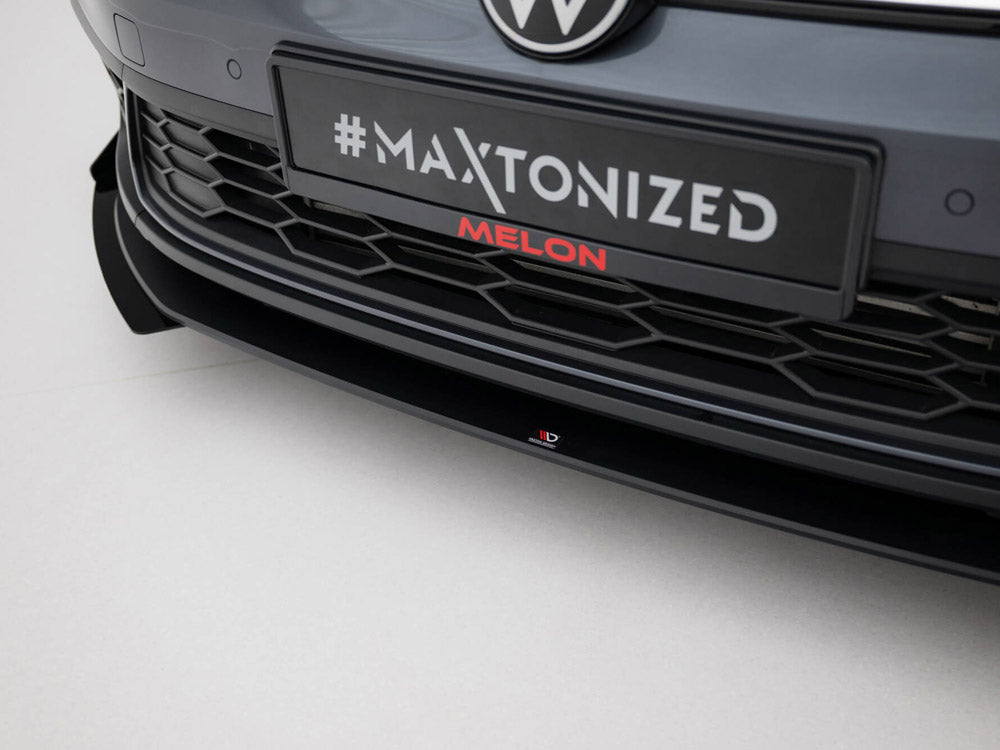 Maxton Design - Aftermarket   Street PRO Front Splitter + Flaps Volkswagen Polo GTI Mk6 Facelift