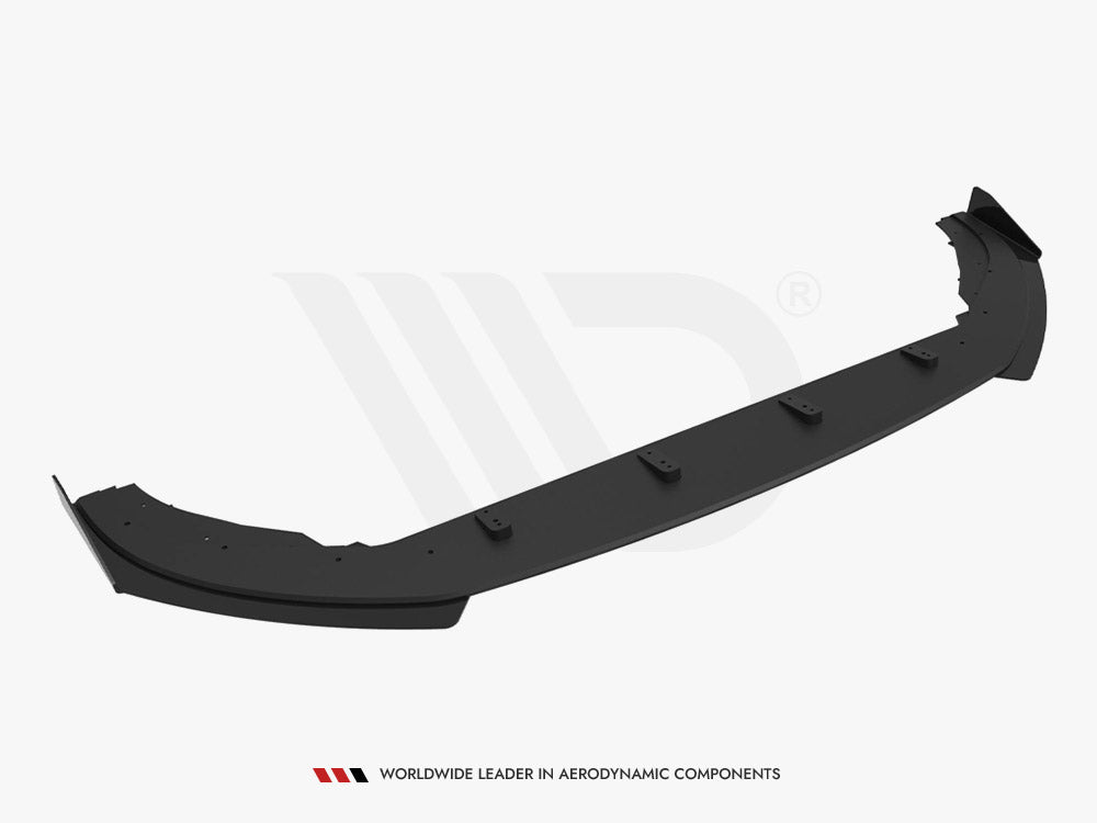 Maxton Design - Aftermarket   Street PRO Front Splitter + Flaps Volkswagen Polo GTI Mk6 Facelift