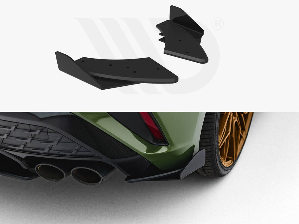 Maxton Design - Aftermarket  Street Pro Rear Side Splitters + Flaps Audi S3 Sportback 8Y Facelift
