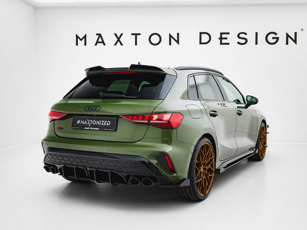 Maxton Design - Aftermarket  Street Pro Rear Side Splitters + Flaps Audi S3 Sportback 8Y Facelift