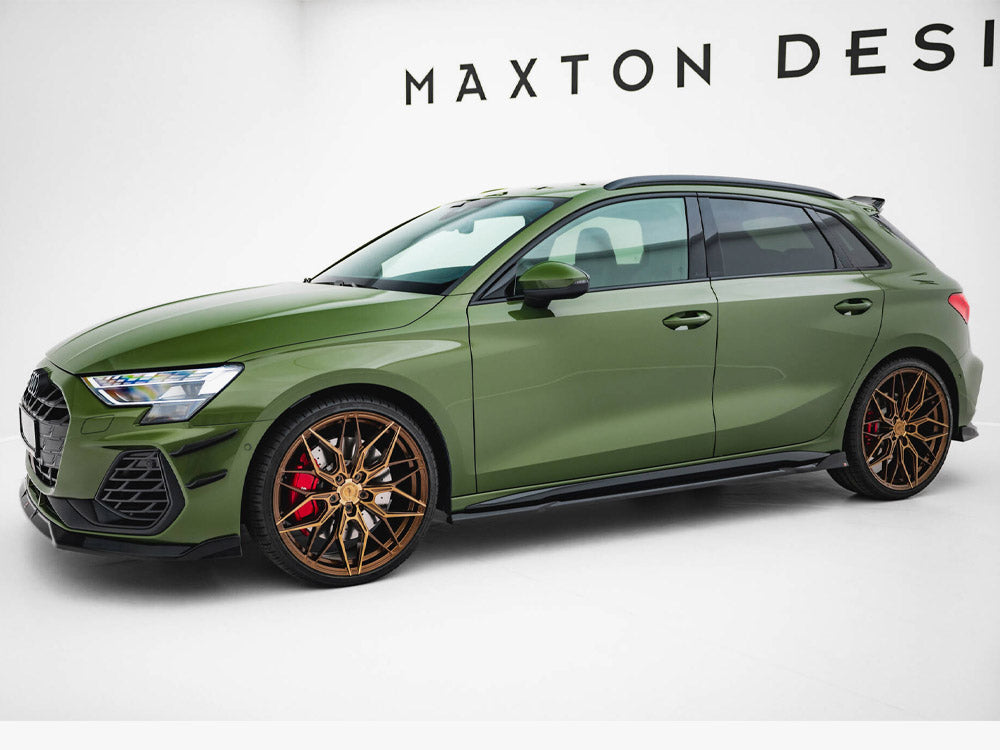 Maxton Design - Aftermarket  Side Skirts Diffusers V.3 Audi S3 Sportback / A3 S-Line Sportback 8Y Facelift
