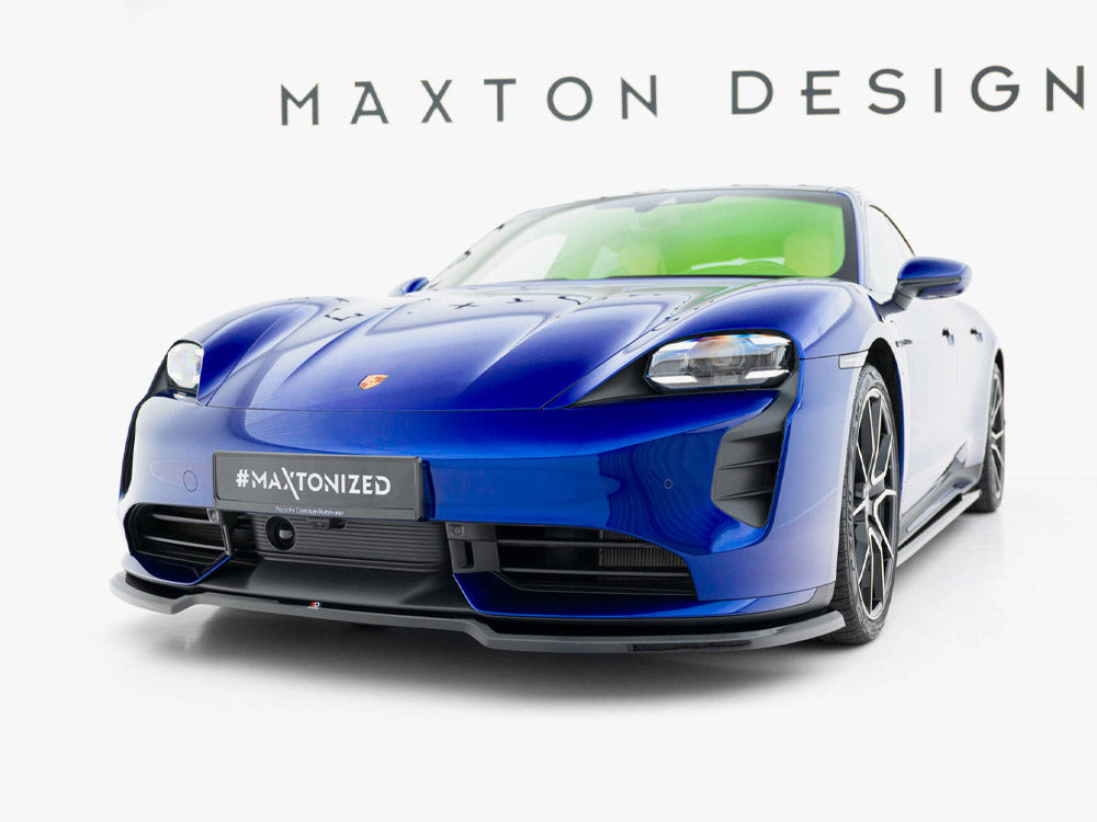Maxton Design - Aftermarket  Front Splitter Porsche Taycan Turbo S Mk1