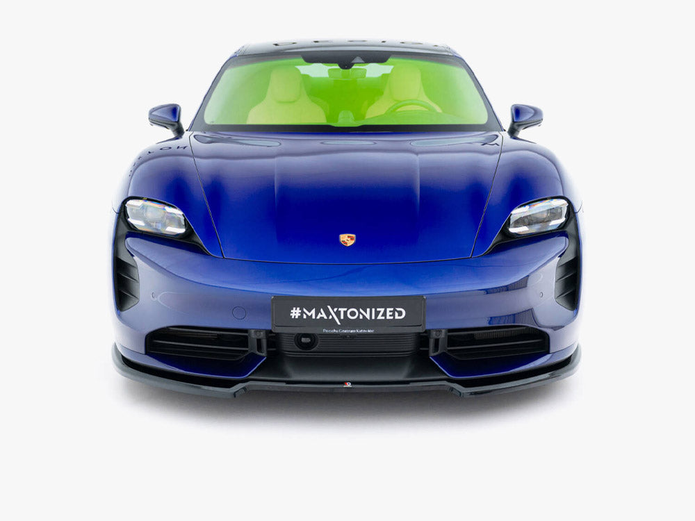 Maxton Design - Aftermarket  Front Splitter Porsche Taycan Turbo S Mk1