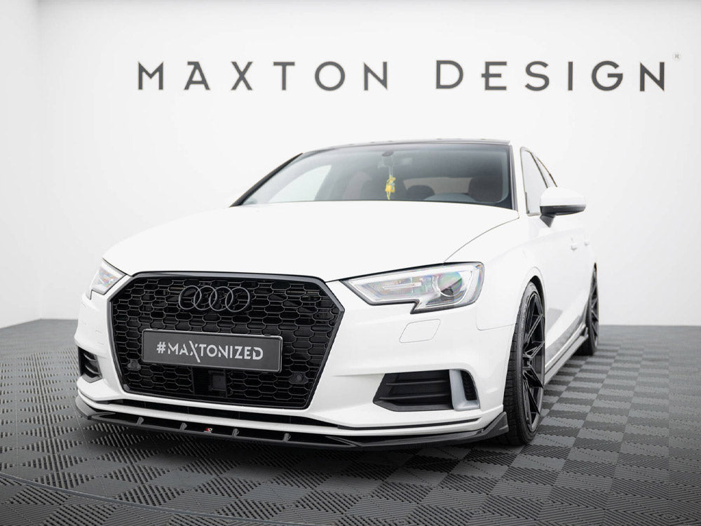 Maxton Design - Aftermarket  Front Splitter Audi A3 Sedan 8V Facelift