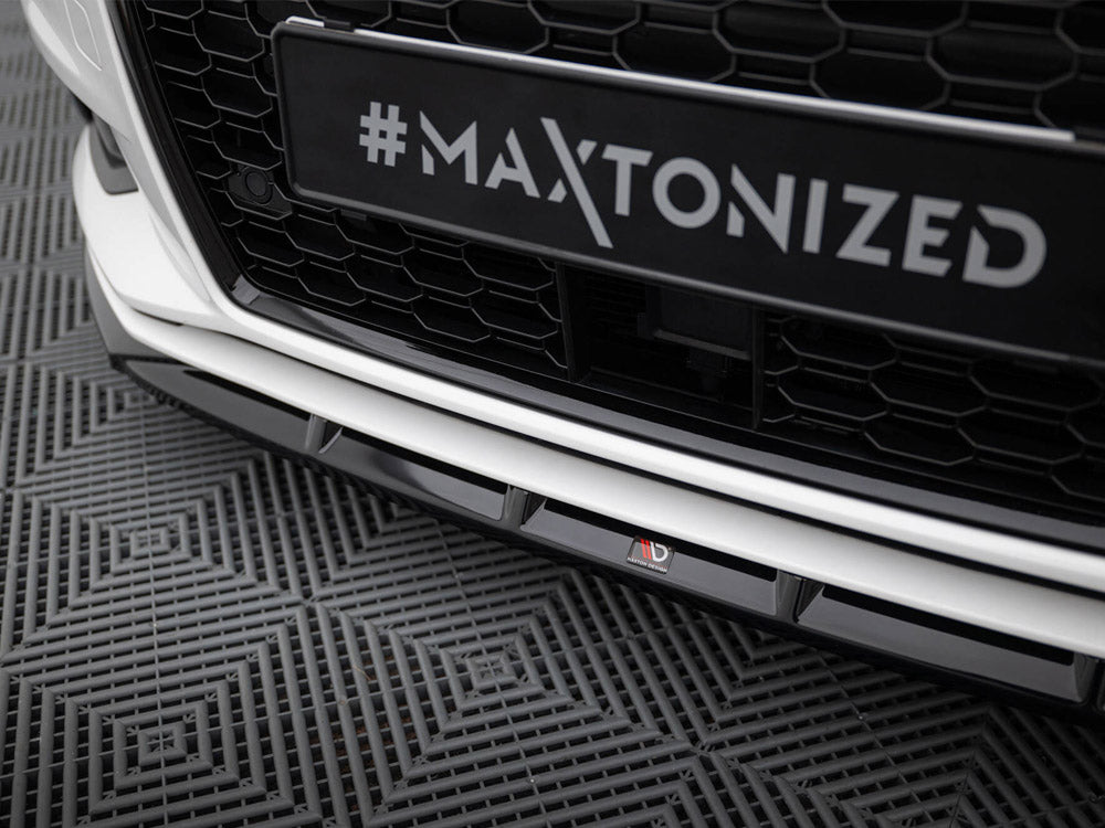 Maxton Design - Aftermarket  Front Splitter Audi A3 Sedan 8V Facelift