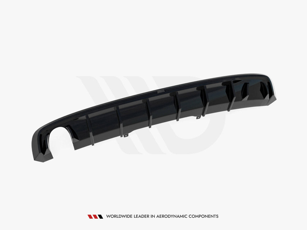 Maxton Design - Aftermarket  Rear Valance Audi A4 S-Line B9 (Version with single exhaust tips on one side)