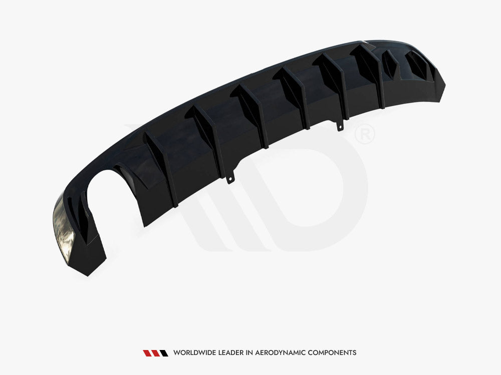 Maxton Design - Aftermarket  Rear Valance Audi A4 S-Line B9 (Version with single exhaust tips on one side)