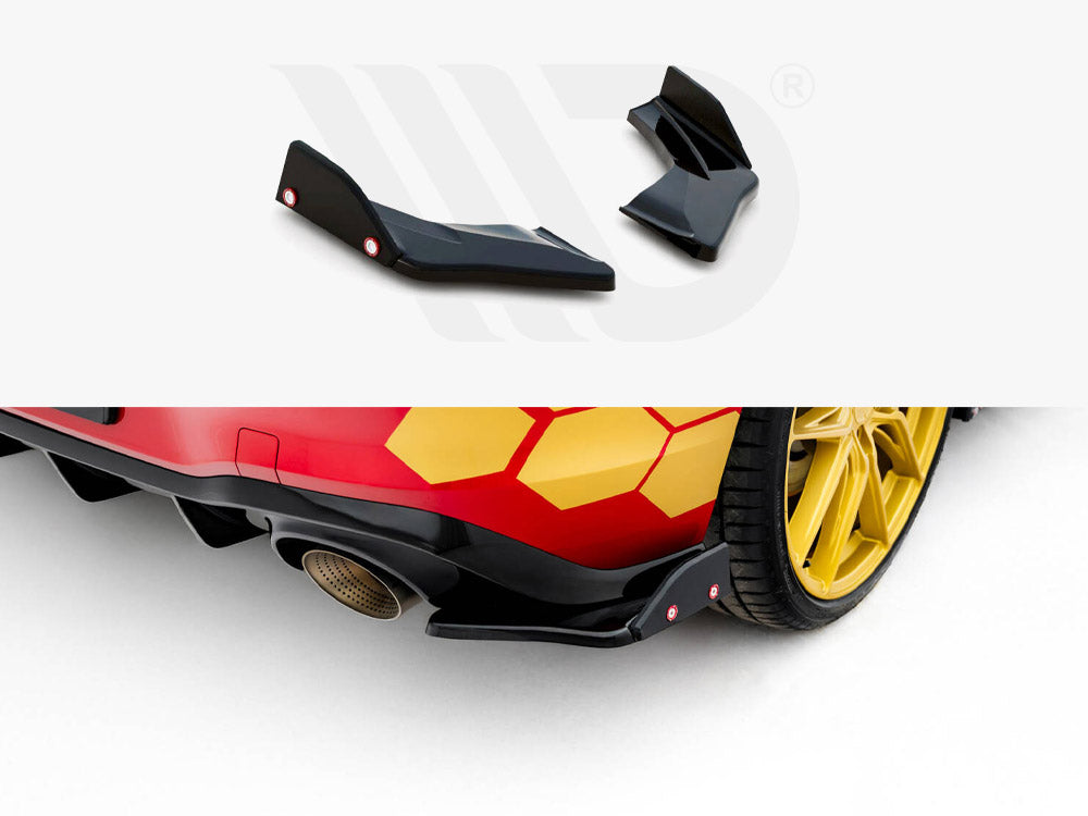 Maxton Design - Aftermarket  Rear Side Splitters V.1 + Flaps Volkswagen Golf GTI Clubsport Mk8 Facelift