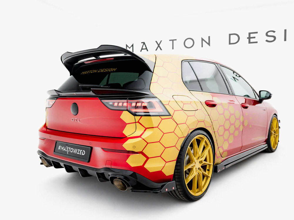 Maxton Design - Aftermarket  Rear Side Splitters V.1 + Flaps Volkswagen Golf GTI Clubsport Mk8 Facelift