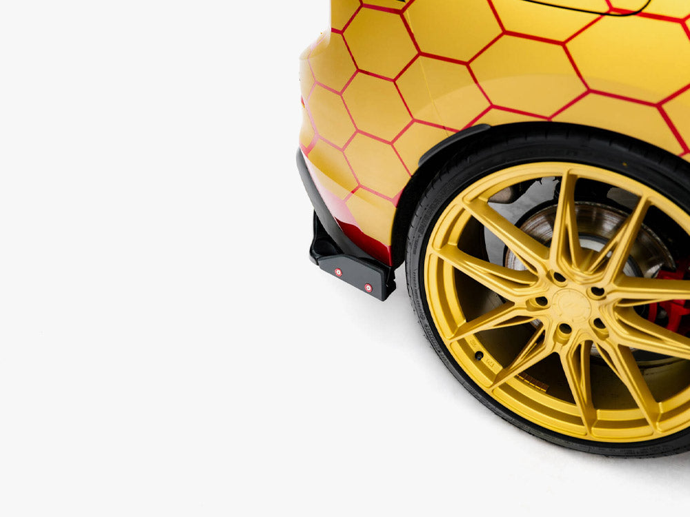 Maxton Design - Aftermarket  Rear Side Splitters V.1 + Flaps Volkswagen Golf GTI Clubsport Mk8 Facelift