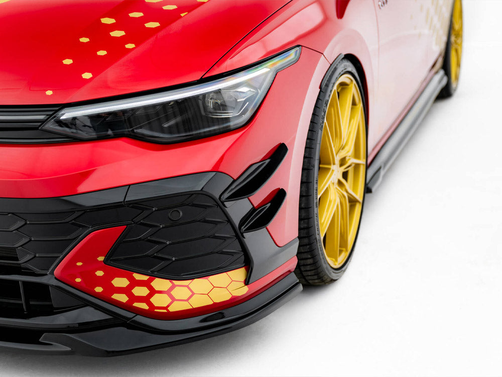Maxton Design - Aftermarket  Front Bumper Wings (Canards) Volkswagen Golf GTI Clubsport Mk8 Facelift