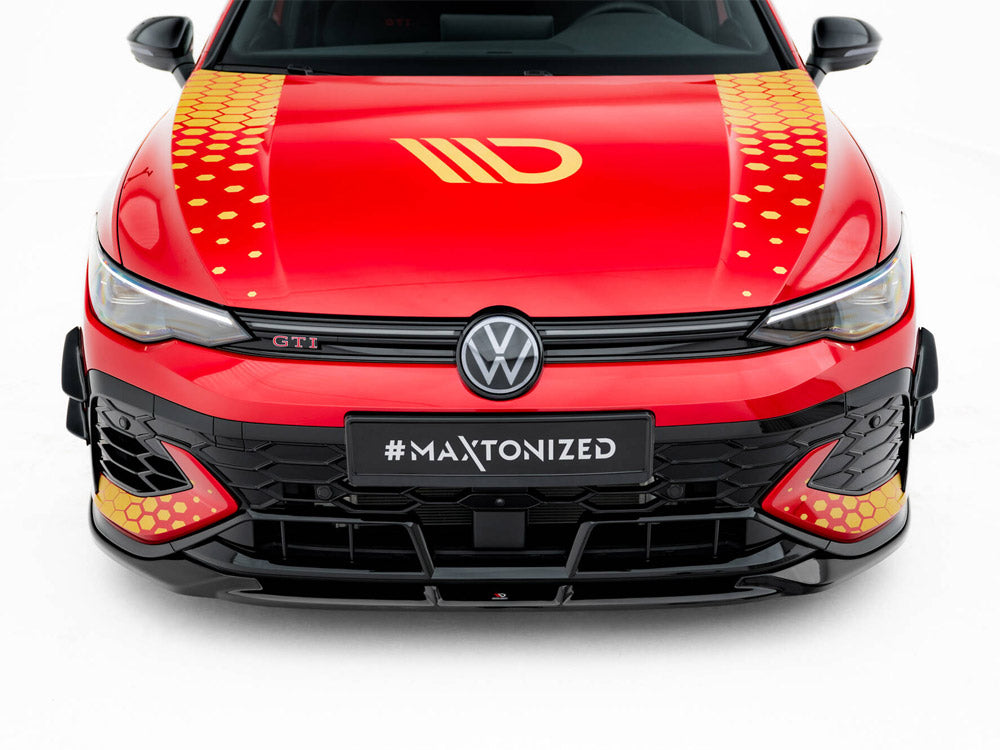 Maxton Design - Aftermarket  Front Bumper Wings (Canards) Volkswagen Golf GTI Clubsport Mk8 Facelift