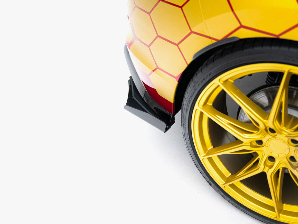 Maxton Design - Aftermarket  Street PRO Rear Side Splitters + Flaps Volkswagen Golf GTI Clubsport Mk8 Facelift