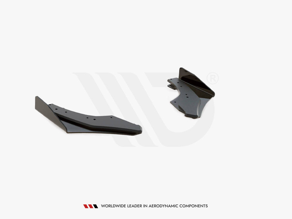 Maxton Design - Aftermarket  Street PRO Rear Side Splitters + Flaps Volkswagen Golf GTI Clubsport Mk8 Facelift