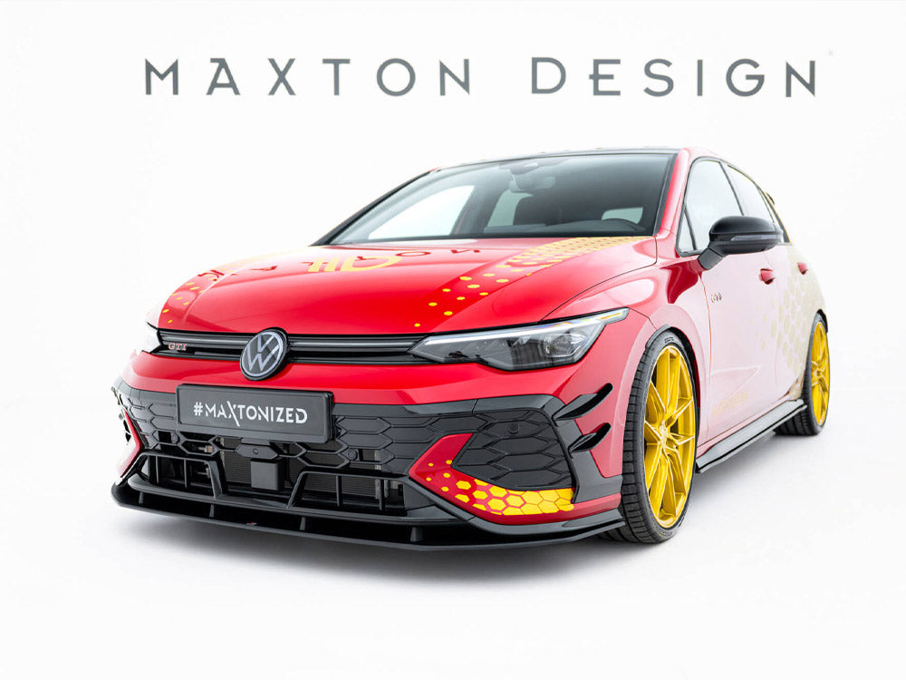 Maxton Design - Aftermarket  Street PRO Front Splitter Volkswagen Golf GTI Clubsport Mk8 Facelift
