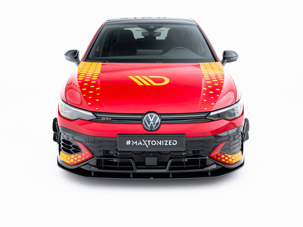 Maxton Design - Aftermarket  Street PRO Front Splitter Volkswagen Golf GTI Clubsport Mk8 Facelift