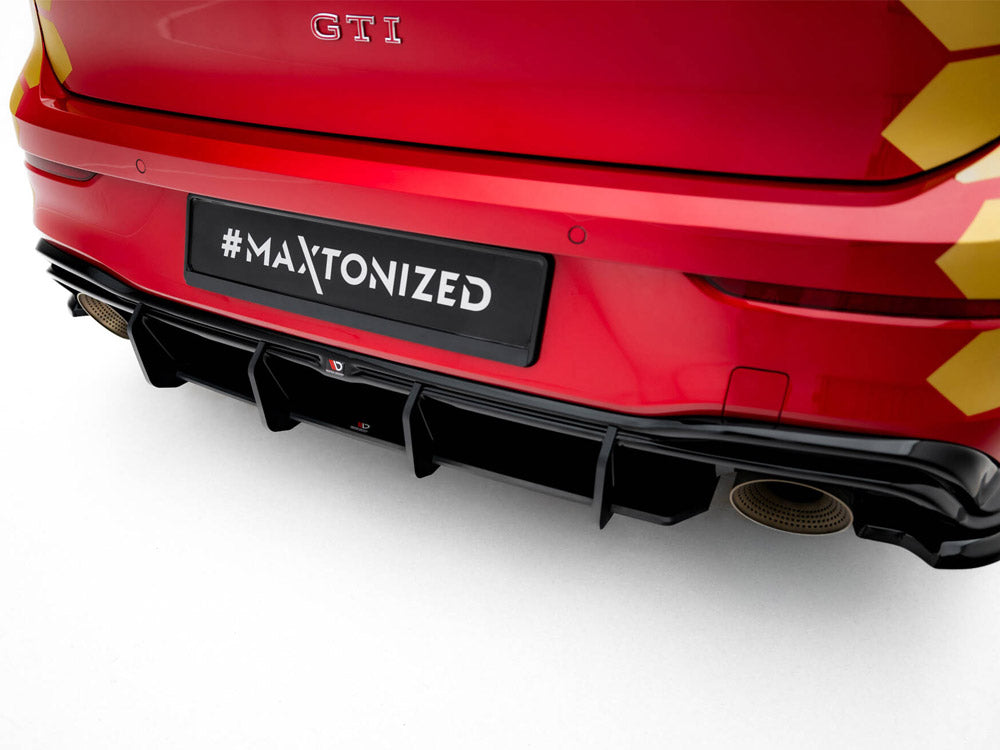 Maxton Design - Aftermarket  Street PRO Rear Diffuser V.1 Volkswagen Golf GTI Clubsport Mk8 Facelift