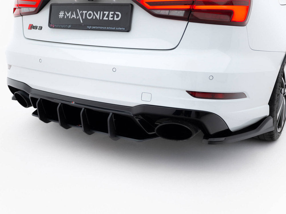 Maxton Design - Aftermarket  Street PRO Rear Diffuser V.2 Audi RS3 Sedan 8V Facelift