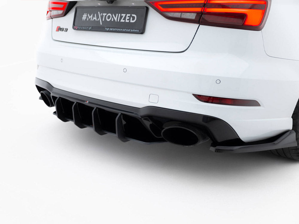 Maxton Design - Aftermarket  Street PRO Rear Diffuser V.2 Audi RS3 Sedan 8V Facelift
