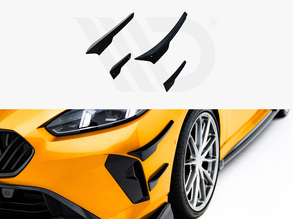 Maxton Design - Aftermarket  Front Bumper Wings (Canards) BMW 1 M-Pack F70