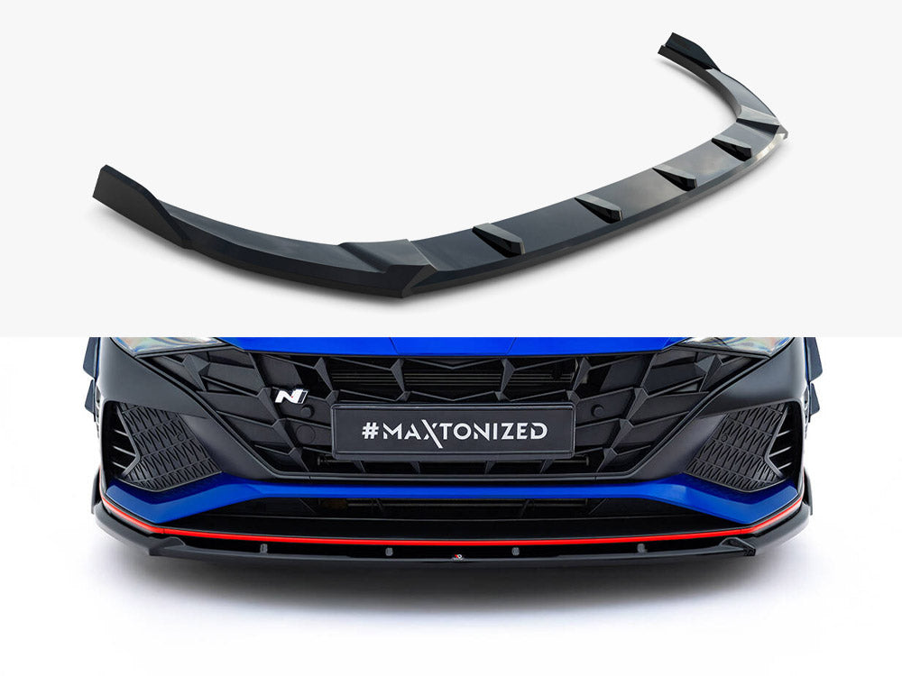 Maxton Design - Aftermarket  Front Splitter V.2 compatible with Hyundai Elantra N Mk7
