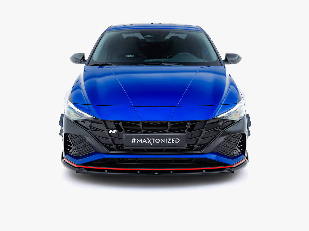 Maxton Design - Aftermarket  Front Splitter V.2 compatible with Hyundai Elantra N Mk7