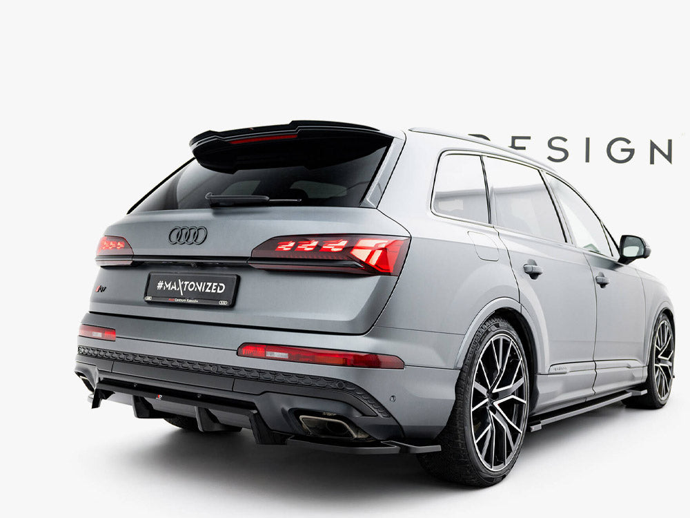Maxton Design - Aftermarket  Rear Splitter (Vertical Bars) Audi Q7 S-Line Mk2 Facelift 2