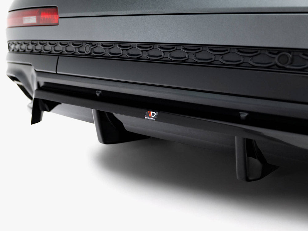 Maxton Design - Aftermarket  Rear Splitter (Vertical Bars) Audi Q7 S-Line Mk2 Facelift 2