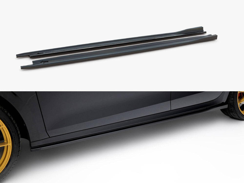 Maxton Design - Aftermarket  Side Skirts Diffusers V.2 Skoda Octavia RS Liftback / Estate Mk4 Facelift