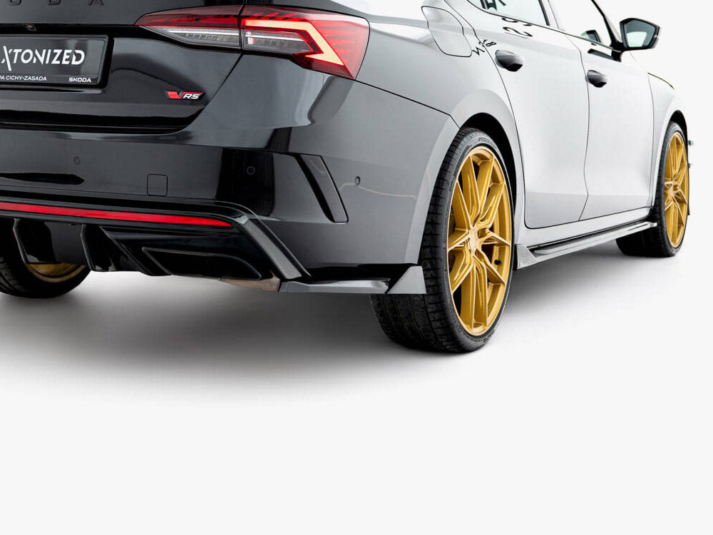 Maxton Design - Aftermarket  Rear Side Splitters V.8 Skoda Octavia RS Liftback / Estate Mk4 Facelift