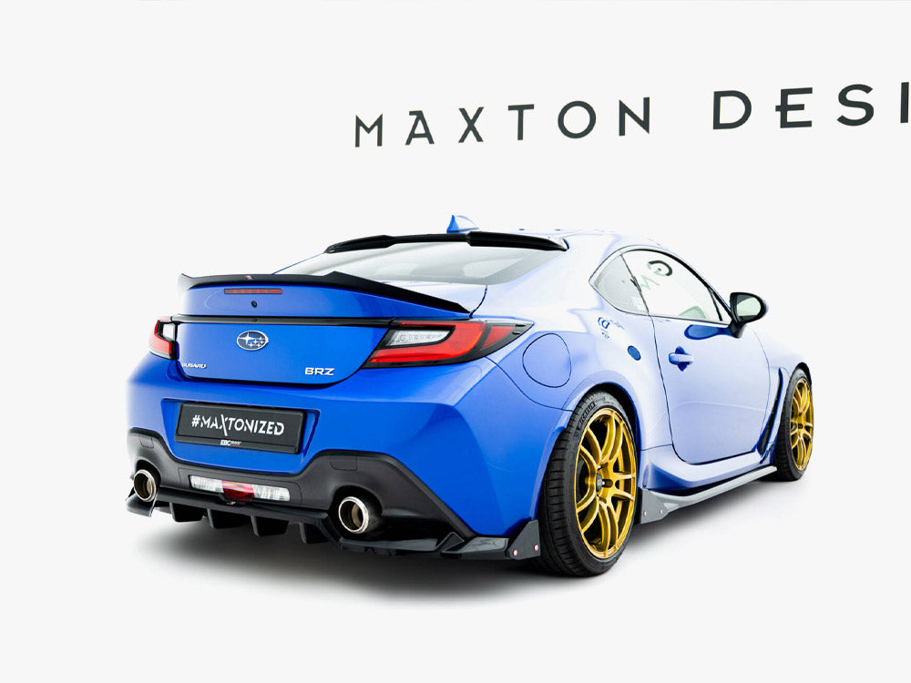 Maxton Design - Aftermarket  Central Rear Splitter (Vertical Bars) V.1 + Flaps Subaru BRZ Mk2