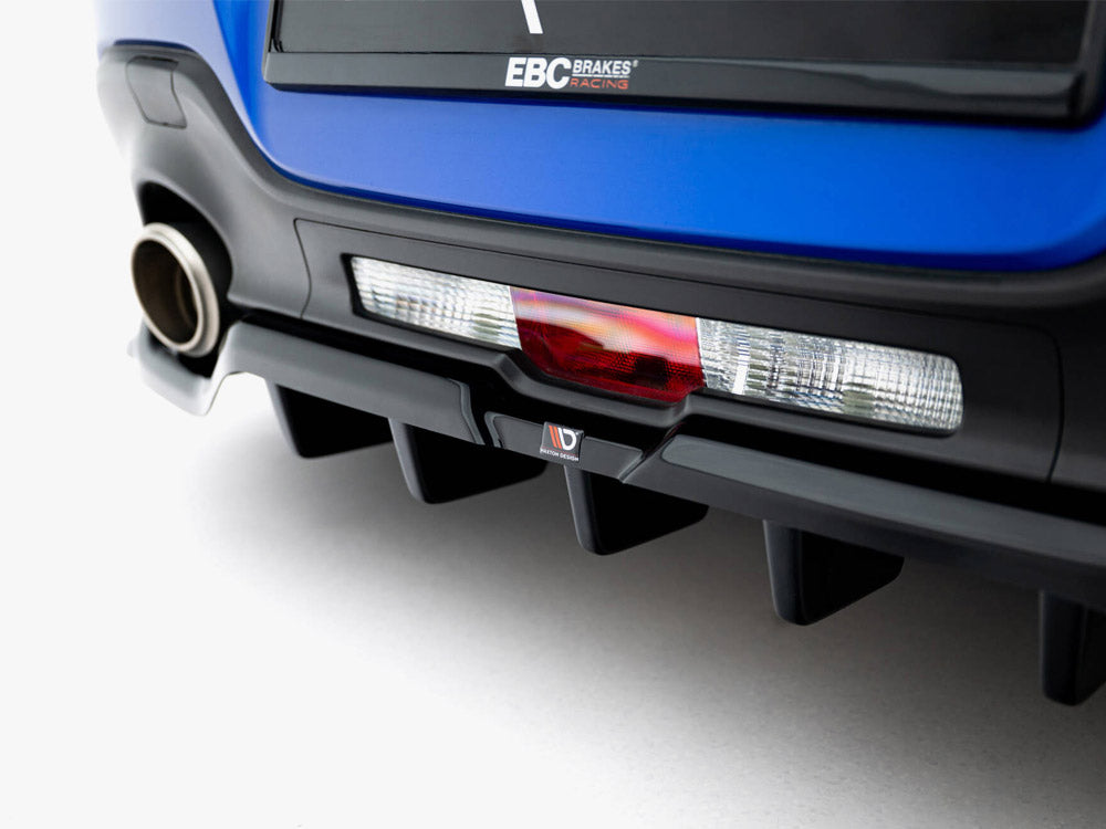 Maxton Design - Aftermarket  Central Rear Splitter (Vertical Bars) V.1 + Flaps Subaru BRZ Mk2