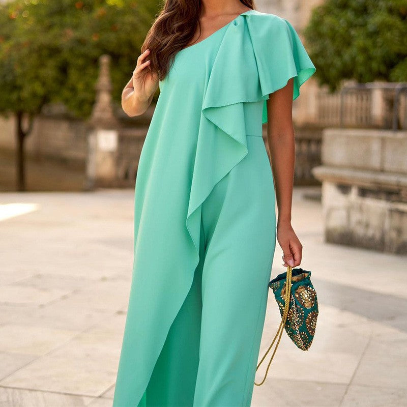 Long Crossover-Shoulder Pants