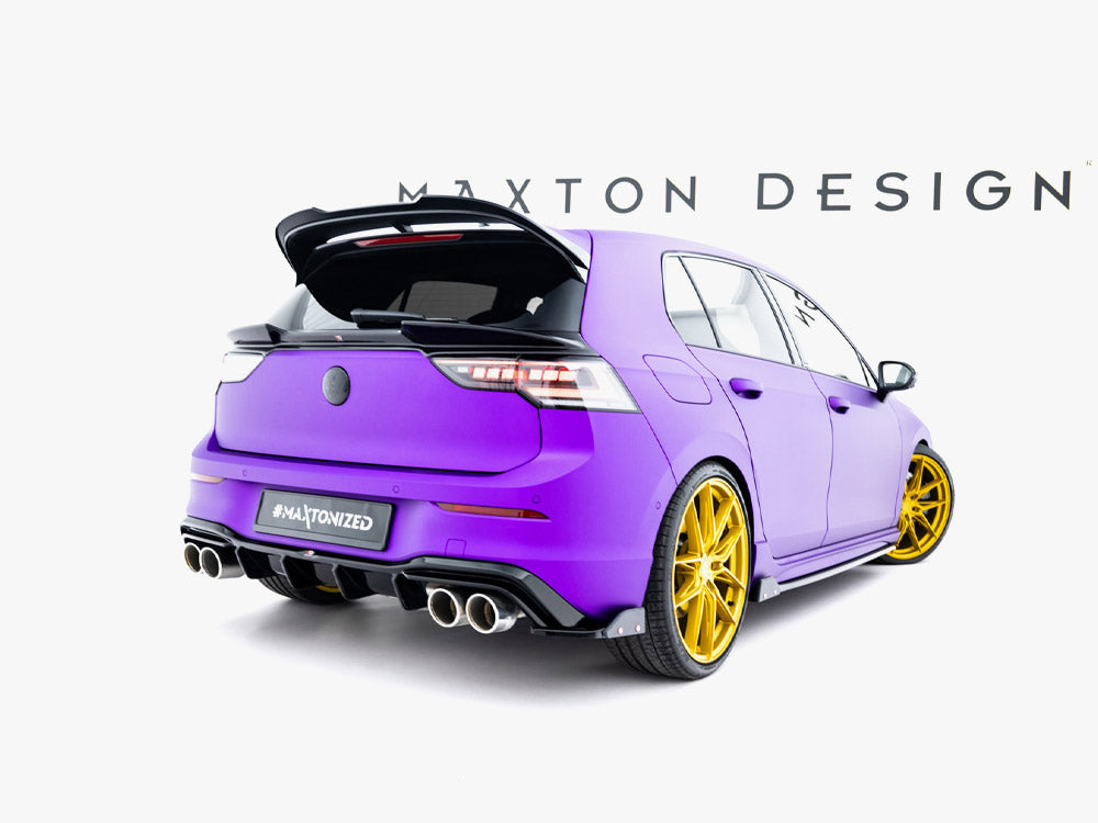 Maxton Design - Aftermarket  Rear Side Splitters V.6 + Flaps Volkswagen Golf R Mk8 Facelift