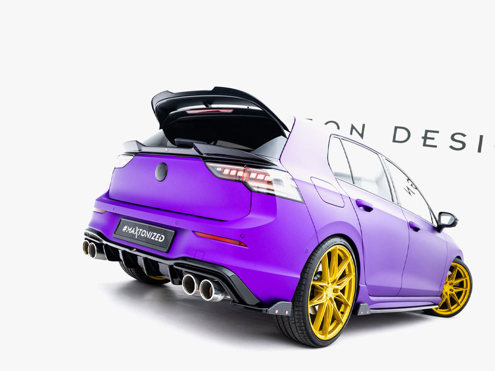 Maxton Design - Aftermarket  Rear Side Splitters V.6 + Flaps Volkswagen Golf R Mk8 Facelift