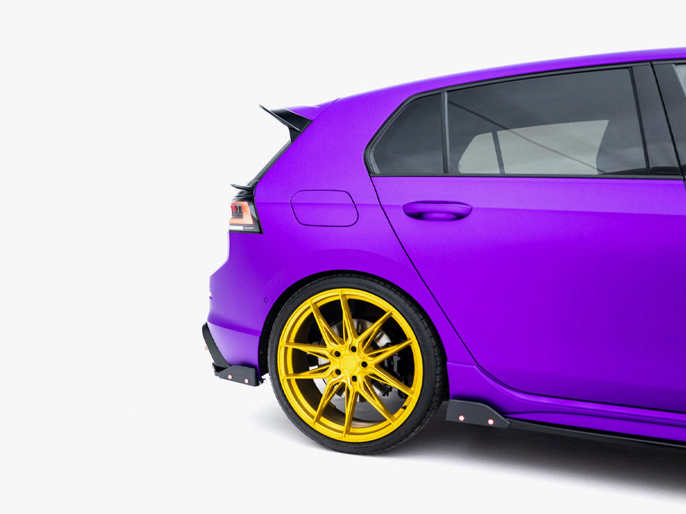 Maxton Design - Aftermarket  Rear Side Splitters V.6 + Flaps Volkswagen Golf R Mk8 Facelift