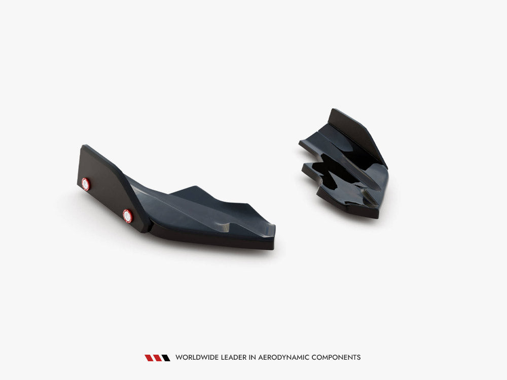 Maxton Design - Aftermarket  Rear Side Splitters V.6 + Flaps Volkswagen Golf R Mk8 Facelift