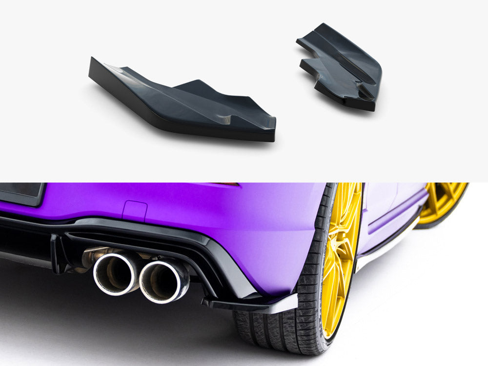 Maxton Design - Aftermarket  Rear Side Splitters V.6 Volkswagen Golf R Mk8 Facelift