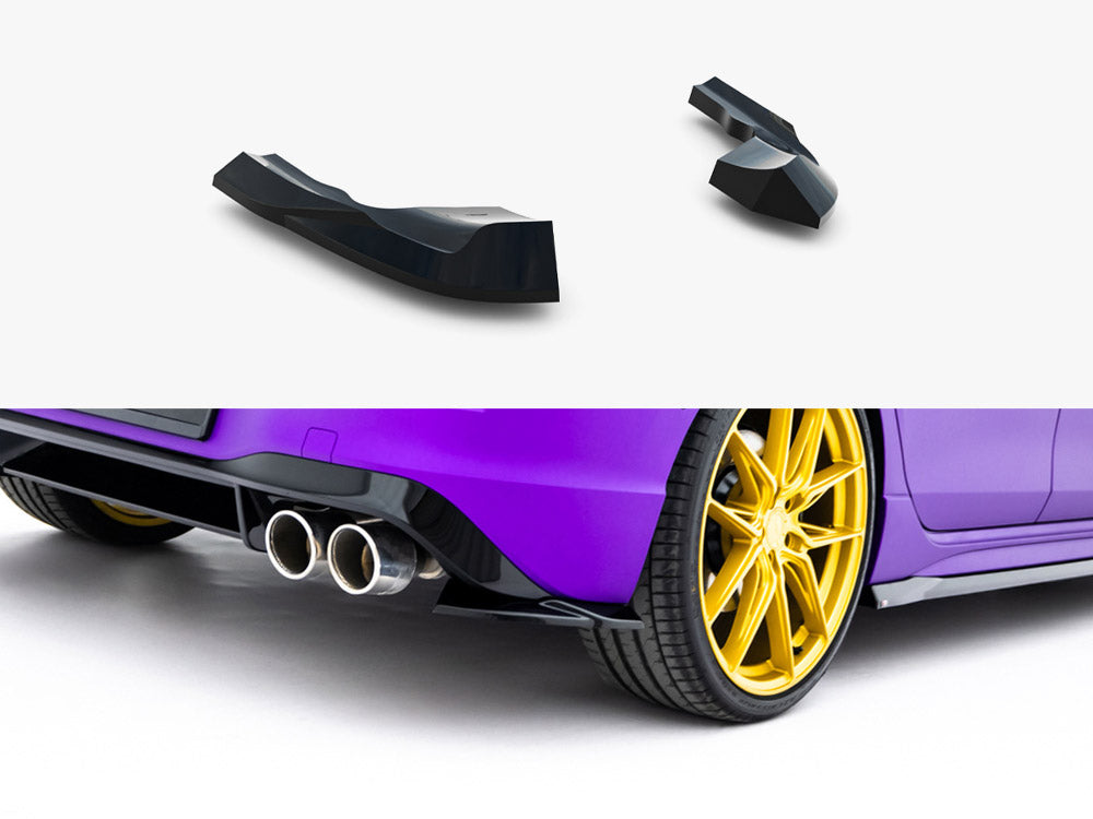 Maxton Design - Aftermarket  Rear Side Splitters V.8 Volkswagen Golf R Mk8 / Mk8 Facelift