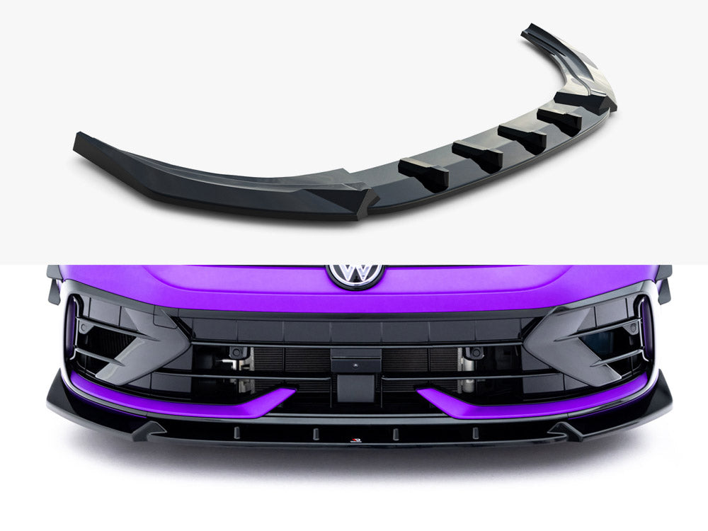 Maxton Design - Aftermarket  Front Splitter V.3 Volkswagen Golf R Mk8 Facelift