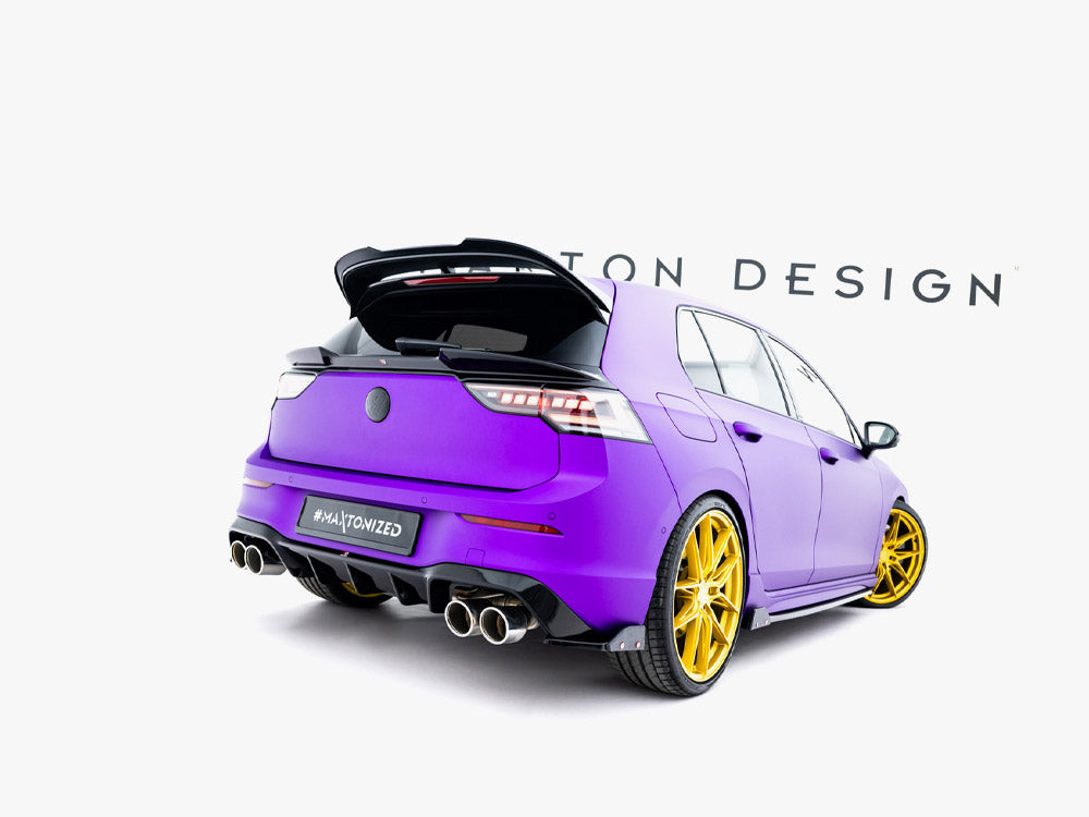 Maxton Design - Aftermarket  Rear Side Splitters V.5 + Flaps Volkswagen Golf R Mk8 Facelift