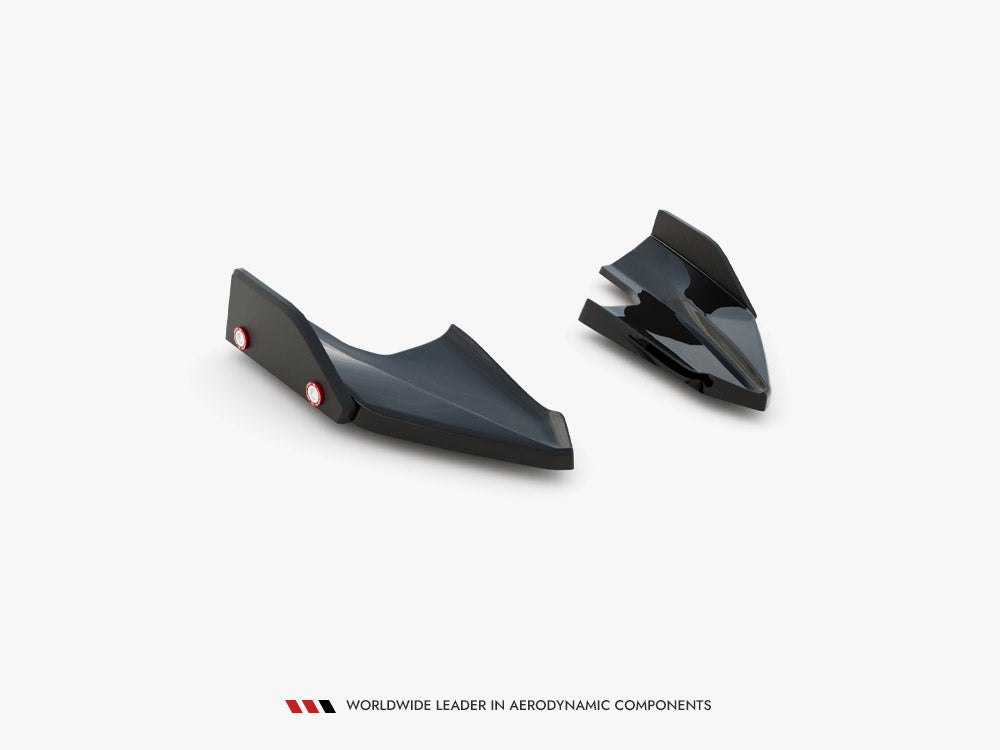 Maxton Design - Aftermarket  Rear Side Splitters V.5 + Flaps Volkswagen Golf R Mk8 Facelift