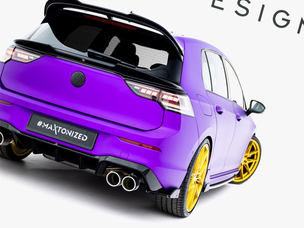 Maxton Design - Aftermarket  Rear Side Splitters V.5 + Flaps Volkswagen Golf R Mk8 Facelift