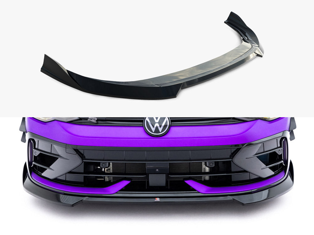 Maxton Design - Aftermarket  Front Splitter V.4 Volkswagen Golf R Mk8 Facelift