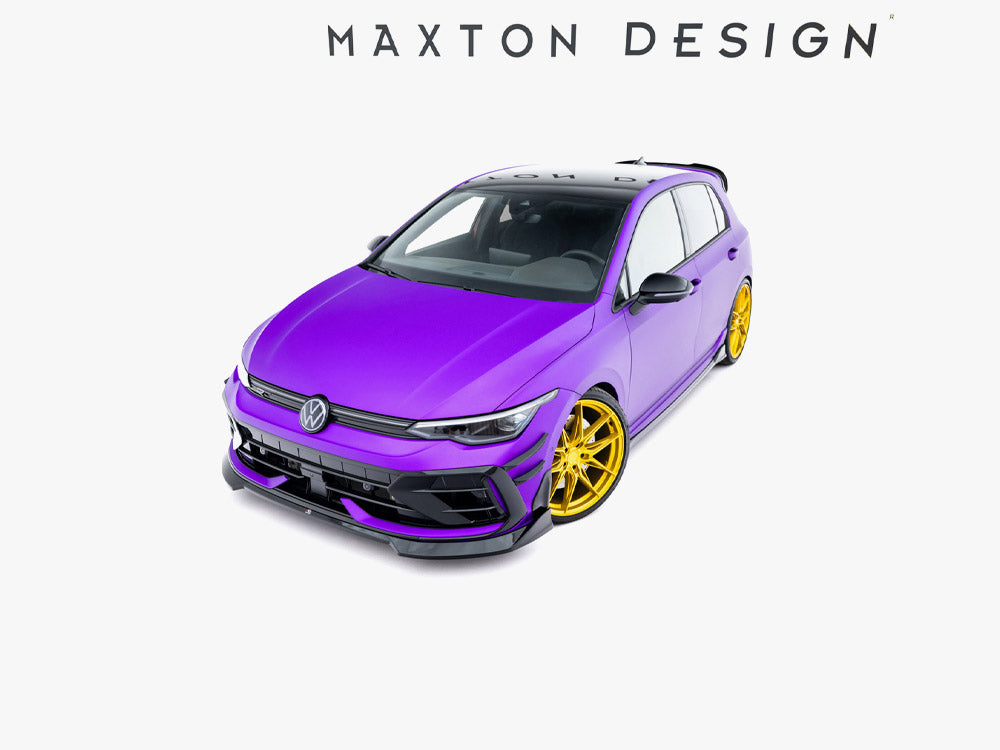 Maxton Design - Aftermarket  Front Splitter V.4 Volkswagen Golf R Mk8 Facelift
