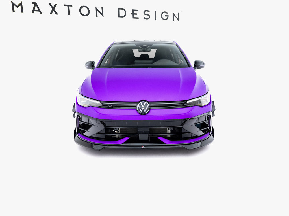 Maxton Design - Aftermarket  Front Splitter V.4 Volkswagen Golf R Mk8 Facelift
