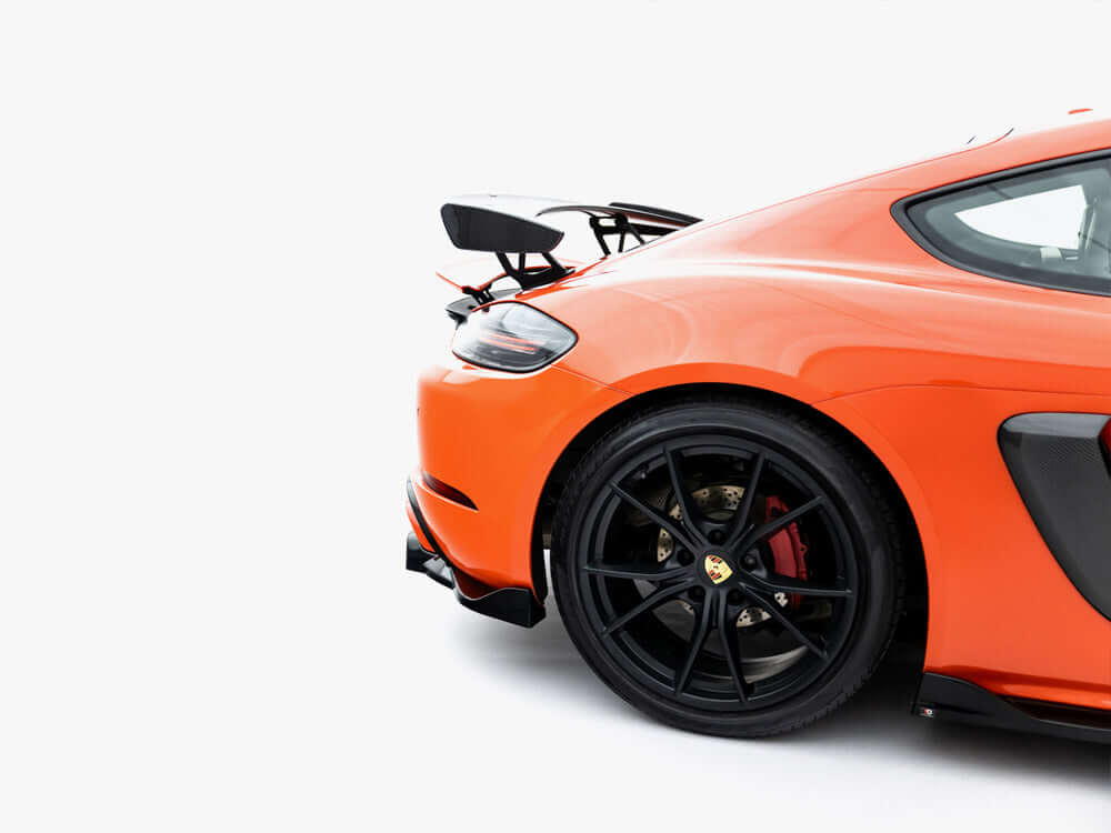 Maxton Design - Aftermarket  Rear Splitter (Vertical Bars) Porsche 718 Cayman GTS 982c