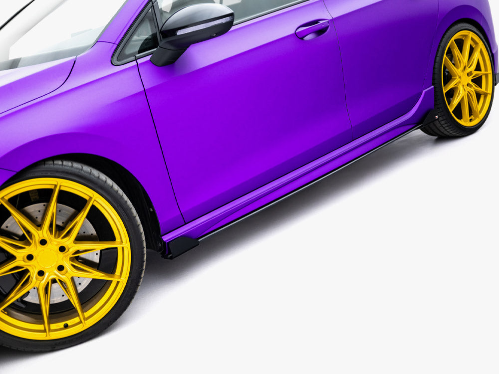 Maxton Design - Aftermarket  Street PRO Side Skirts Diffusers + Flaps Volkswagen Golf R Mk8 / Mk8 Facelift